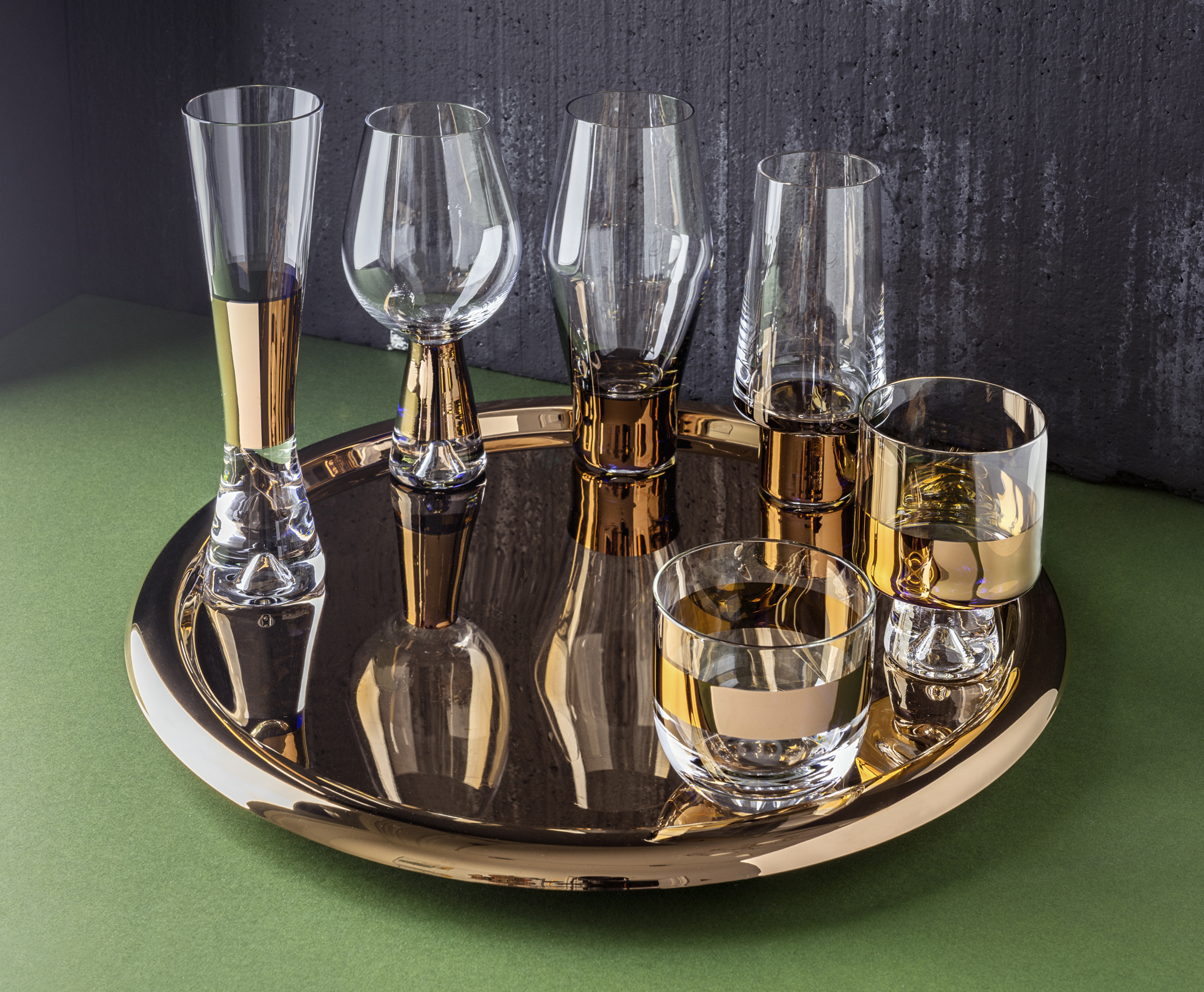 TANK HIGH BALL GLASSES COPPER X2-Tom Dixon™ HongKong-Exclusive